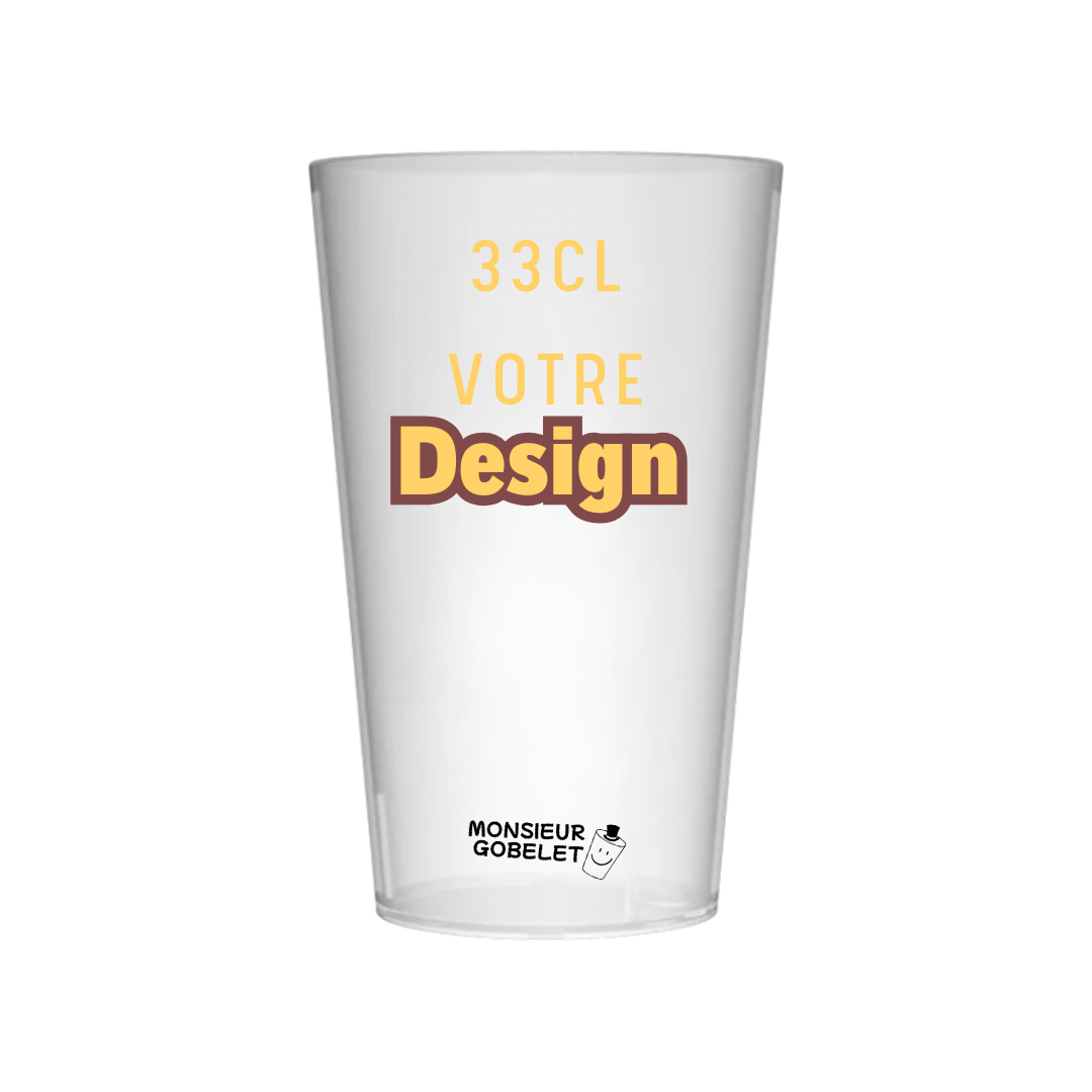 Gobelet à personnaliser - 33cl